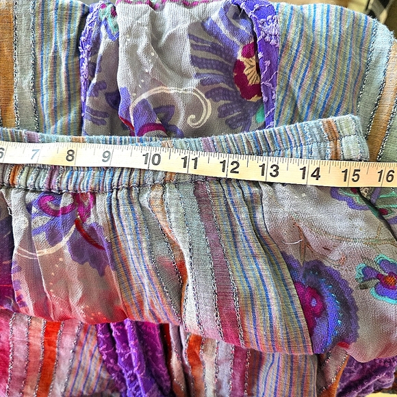 49) Soft Surroundings Multicolor Bohemian Skirt Sz. Petite Medium - Picture 7 of 7